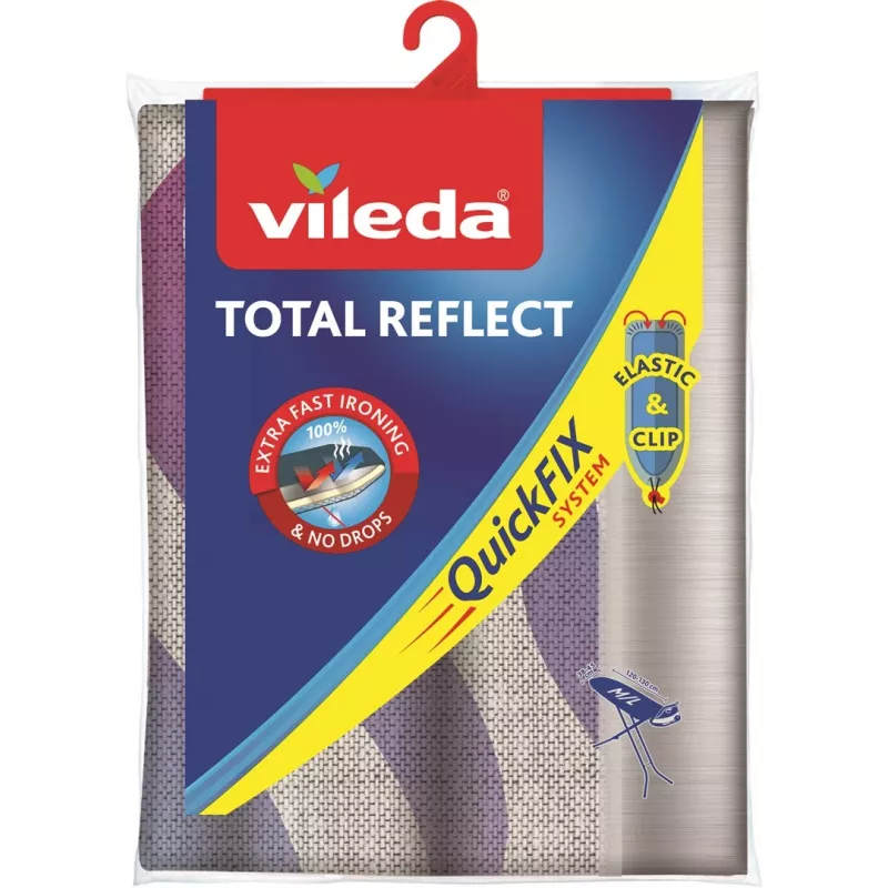 Ironing board top cover VILEDA Total Reflect Blue Grey White for 1300 x 450 mm boards