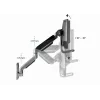 Gembird Adjustable wall 2-display mounting arm 17''-32'' up to 8 kg MA-WA2-02