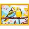 CreArt - Colourful budgerigars, Painting