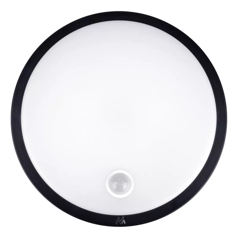 LED lamp with PIR sensor MACLEAN MCE525 B — outdoor wall light, motion-activated LED
