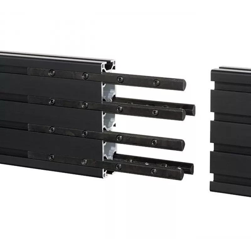 Mounting rail B-Tech BT8390 Extension Kit Black 12mm width 8mm depth 180mm length