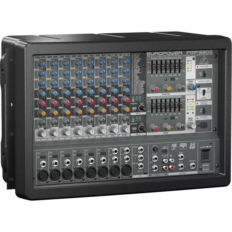 Behringer PMP1680S audio mixer 10 channels 10 - 200000 Hz Black