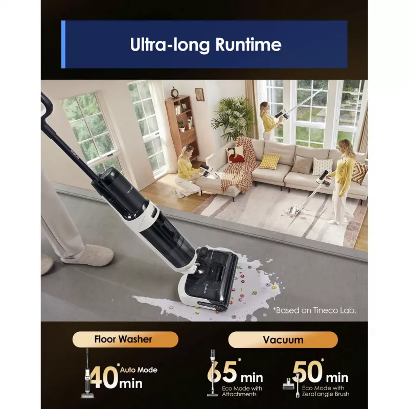 Floor cleaner Tineco Floor One Switch S6 Stretch Plus White — wet-dry cordless hard floor cleaner