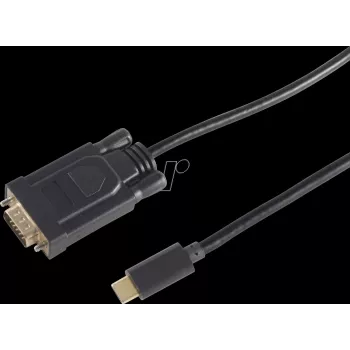 shiverpeaks BS10-59185 Video Cable-Adapter 1,8 m USB Type-C VGA (D-Sub) Black (BS10-59185)