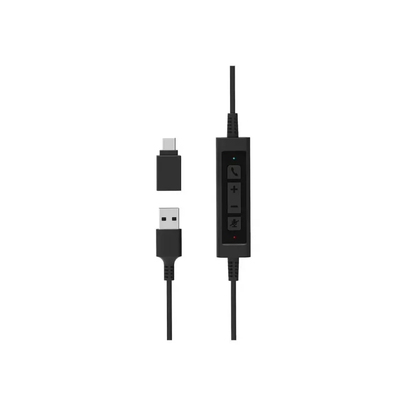 PORT CONNECT | Stereo USB Headphone PRO ON'R 300 | Wired | On-ear | Noise canceling | Black