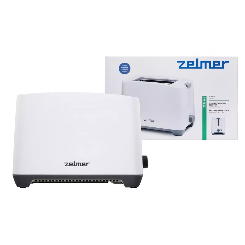 Zelmer ZTS7386 toaster 2 slice(s) 750 W White