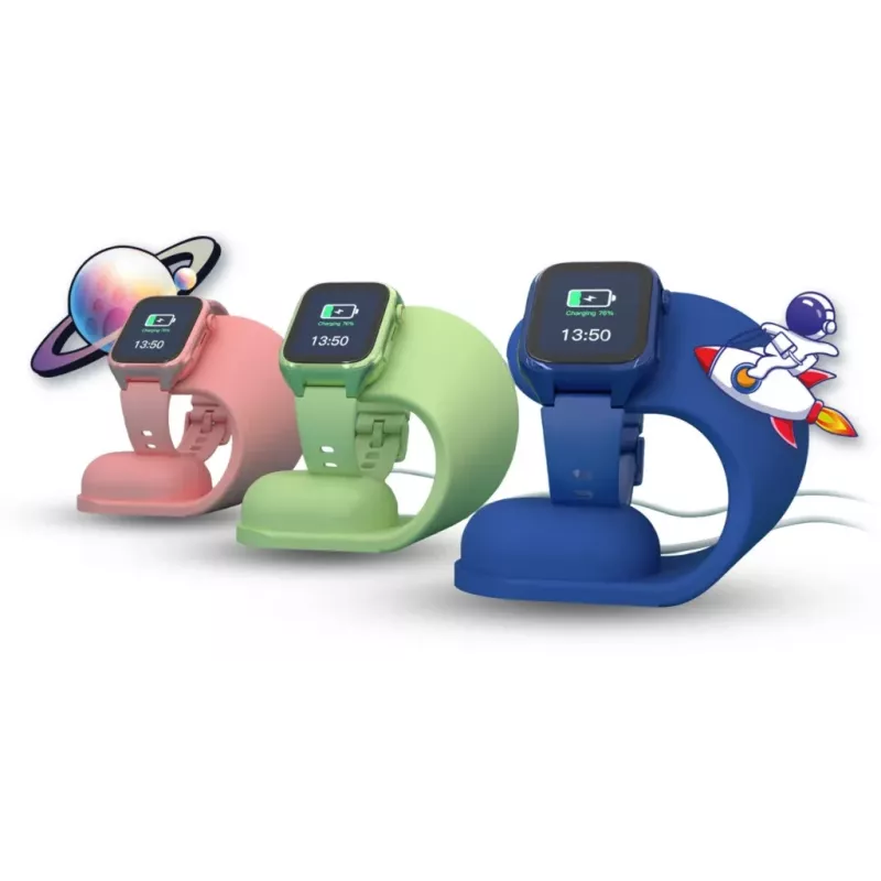 Charging stand Stelio ST-CHS01-PCH Junior pistachio – charging stand for portable devices