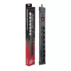 Surge protector strip Hawk HWPS801BK 1.5 m power cable, model HWPS801BK