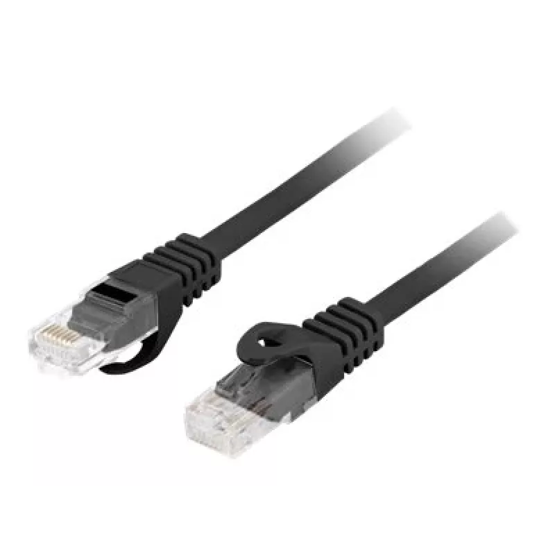 Networking cable LANBERG PCU6-10CU-1000-BK Cat6 U/UTP RJ-45 10 m Black