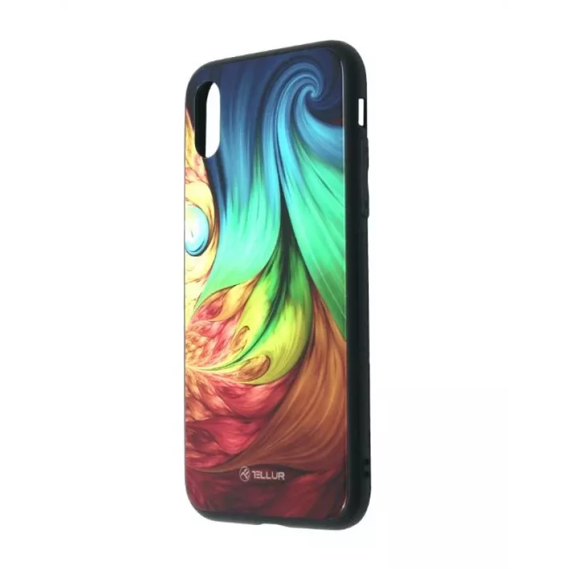 Phone cover Tellur Cover Glass Print for iPhone XR Mesmeric – hard back protective case with glass print