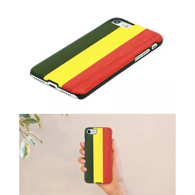 Smartphone case man and wood for iPhone XR — Reggae Black