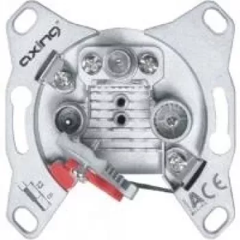 Socket outlet R/TV+SAT Axing BSD 963-14N Grey