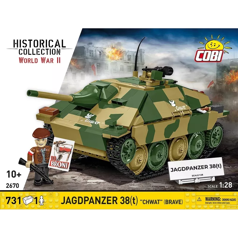 Cobi Blocks Jagdpanzer 38t Brave construction set, 731 pieces