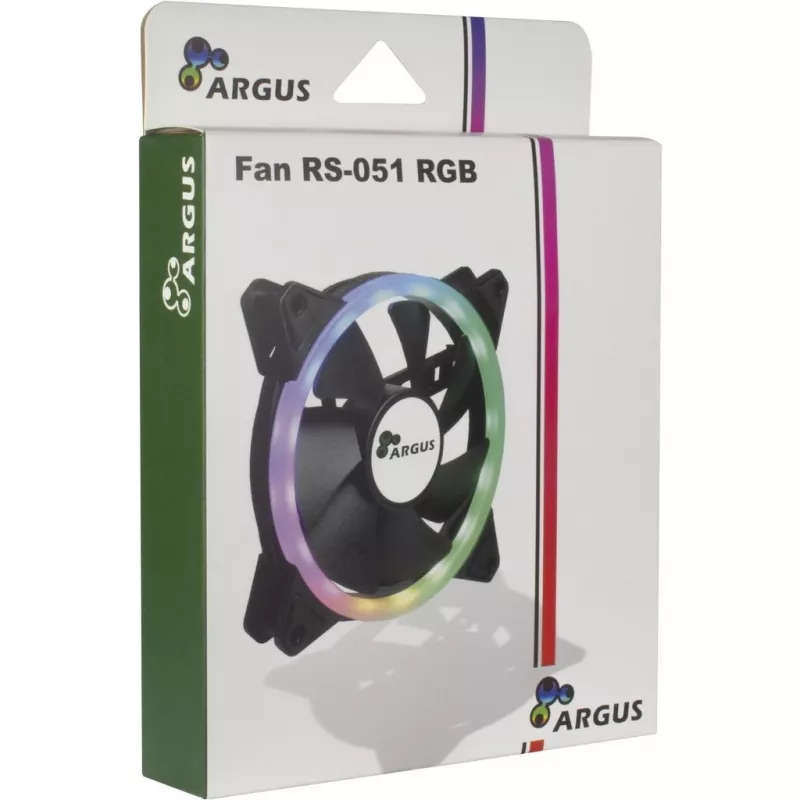 INTER-TECH Argus RS-051 ARGB 120mm Case Fan - Black