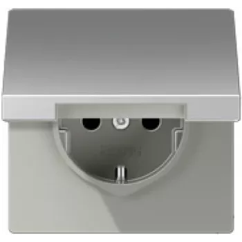 Jung SCHUKO-Socket Outlet 16A 250V Hinged Cover AL 1520 KL AN (AL1520KLAN)