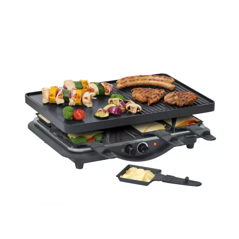 Raclette Grill Steba RC 28 8 person(s) 1400 W Black Chrome