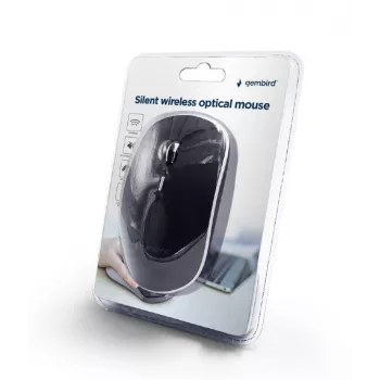 MOUSE USB OPTICAL WRL BLACK/SILENT MUSW-4BS-01 GEMBIRD
