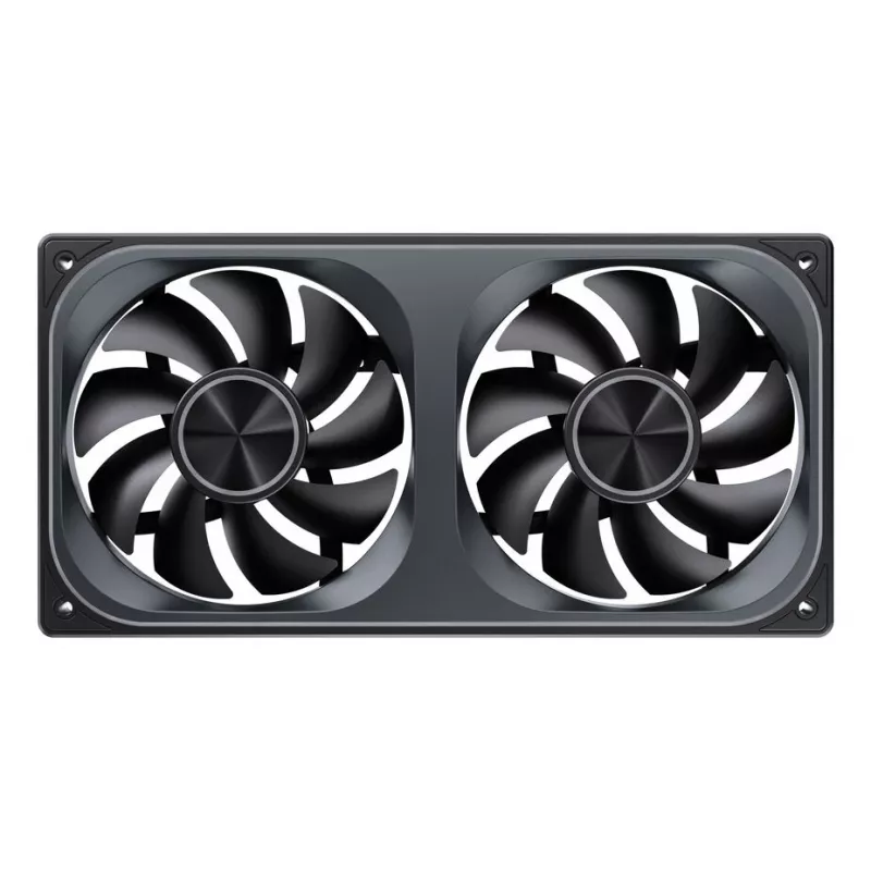 120mmx2 ARGB PWM Case Fans, Jonsbo ZA-240 Infinity Mirror 240mm Black