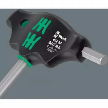 T-handle set Wera Series 400 454/7 HF, 7-piece T-handle hex and screwdriver set
