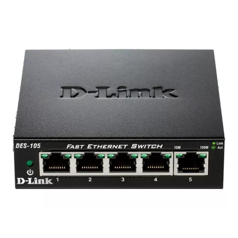 D-Link DES-105 Unmanaged L2 Black