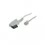 Telephone cable S/CONN 70046-W 6 m White