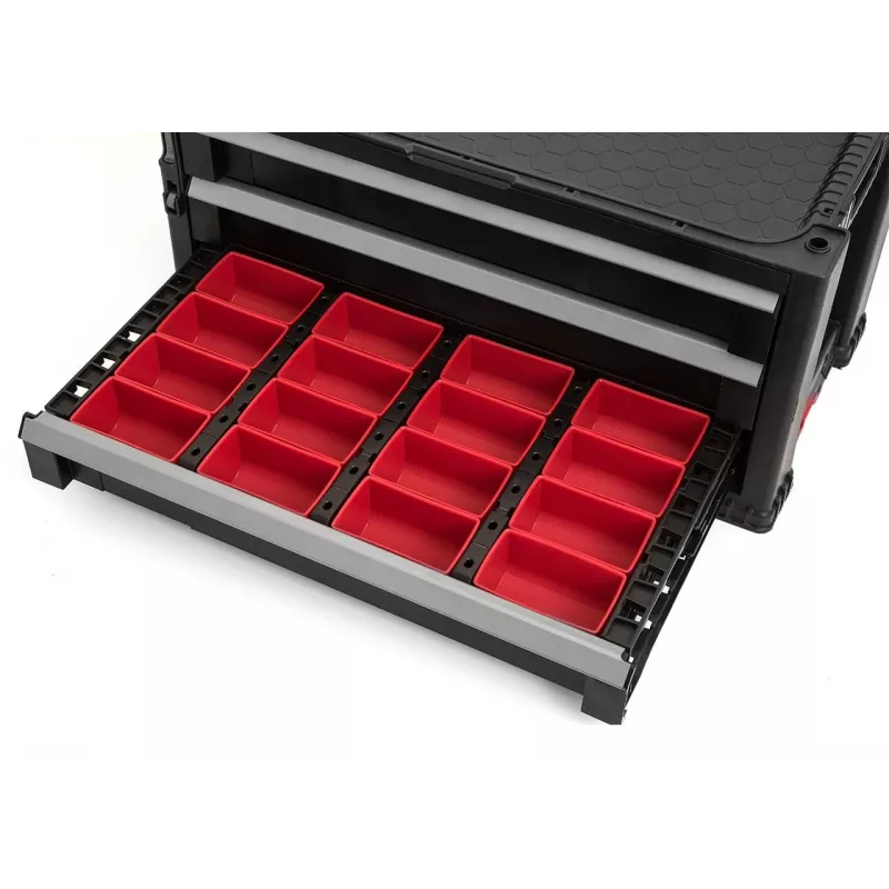 Keter 237786 mobile tool rack with 6 drawers