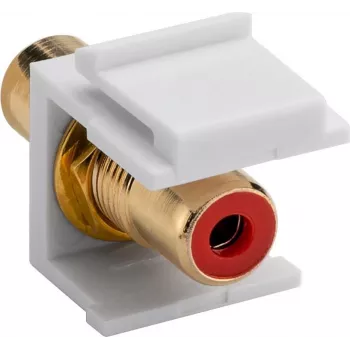 Goobay 79669 - Flat - Red - White - RCA - RCA - Female - Female (79669)