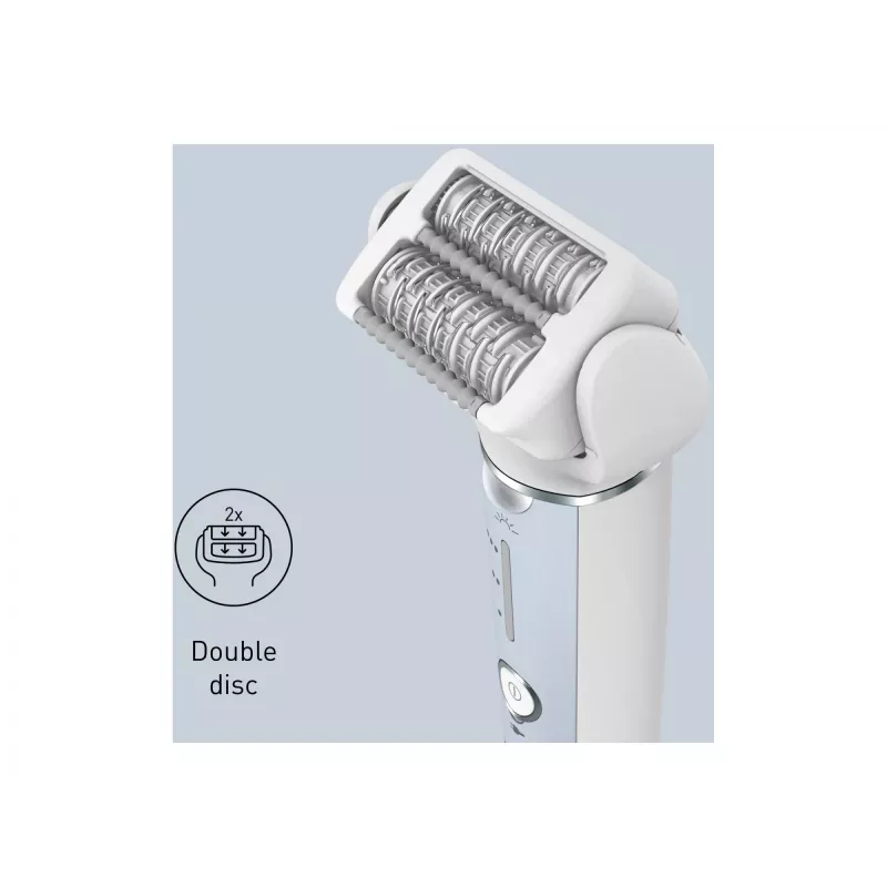 Panasonic ES-EY90A503 epilator, wet and dry, blue/white
