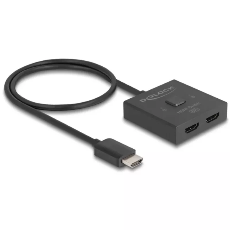 HDMI Switch DeLOCK 18901 144Hz Black Plastic 55x55x15mm