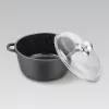 Maestro MR-4620C Pot with lid 20 cm 2,1 l Black
