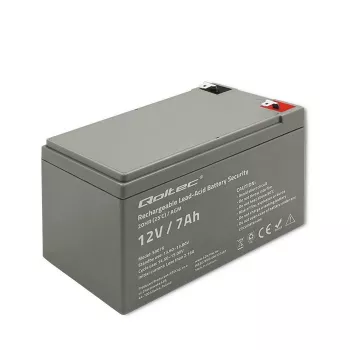 Qoltec 53076 AGM battery | 12V | 7Ah | Security