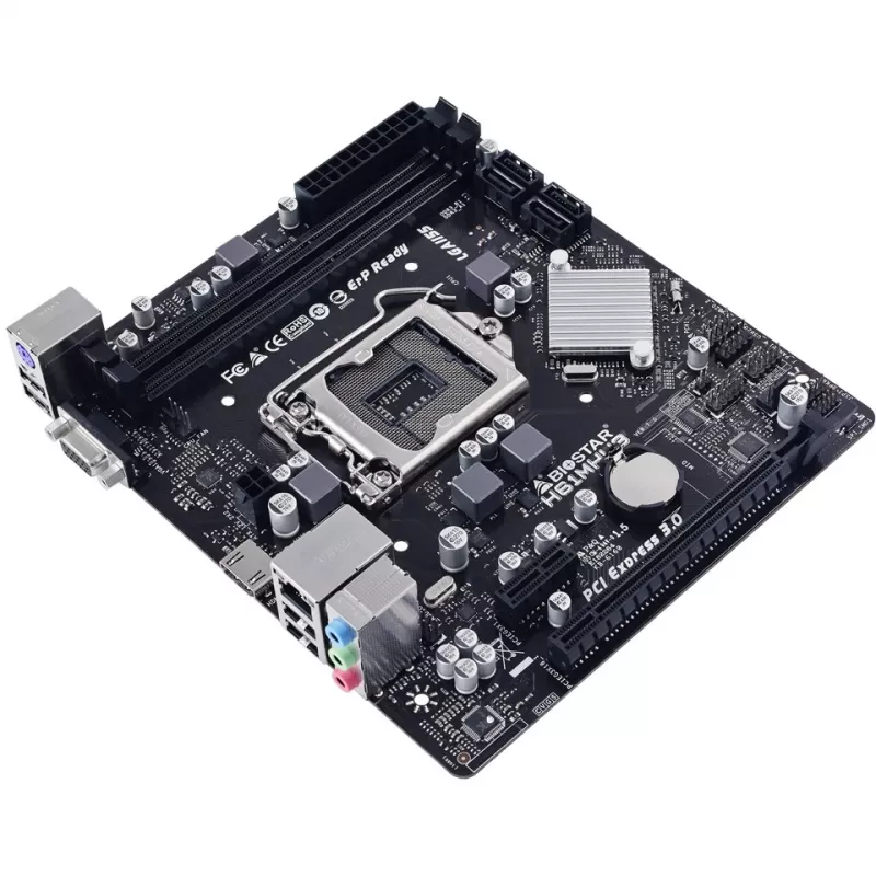 Motherboard BIOSTAR H61MHV3 micro ATX, Intel H61 chipset, LGA 1155, DDR3, 2x DIMM, 4x SATA II, HDMI, VGA