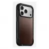 Mobile phone cover Nomad Rugged Leather Case for iPhone 17 Pro, 6.3 inch (16 cm), brown, leather/TPU/aluminium