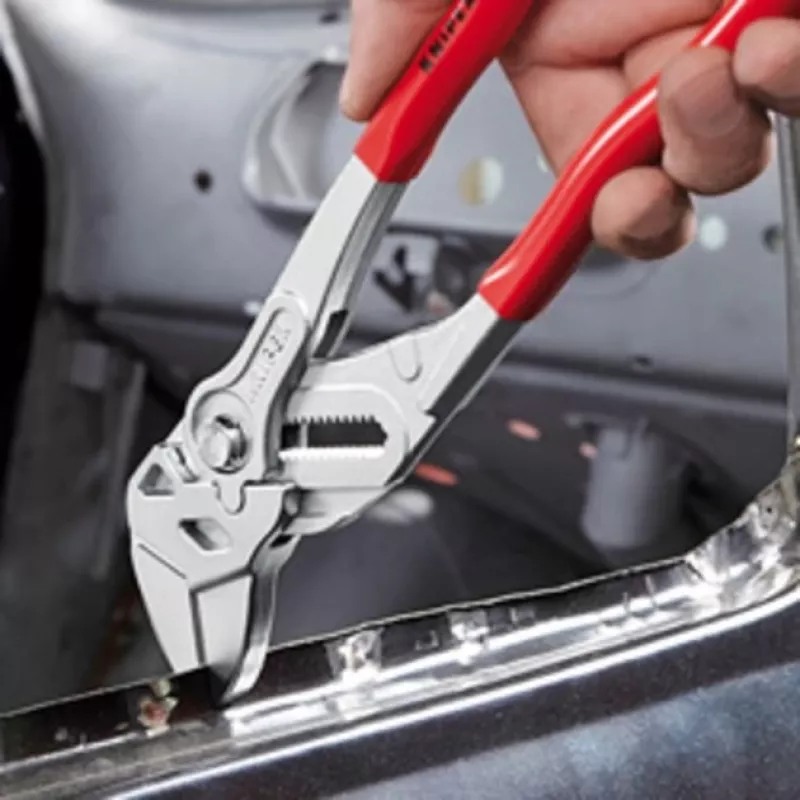 Knipex pliers key 250 nickel PVC polished jaws