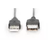 Digitus ASSMANN - USB-Extension Cable - USB (W) to USB (W) - 1.8 m (USB/USB 2.0) - Moulded - Black (AK-300200-018-S)