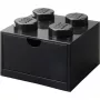 LEGO desk drawer 4 , Storage Box black, studs