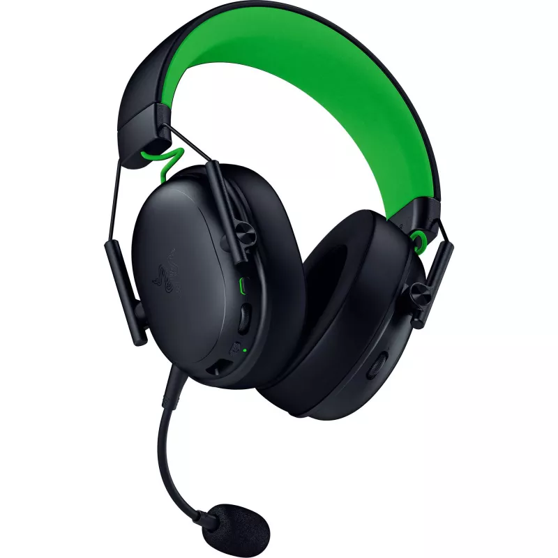 Headset Razer BlackShark V3 X HyperSpeed — Wired & Wireless (USB-A, Bluetooth), Circumaural, 20–28 kHz, 270 g, Black/Green