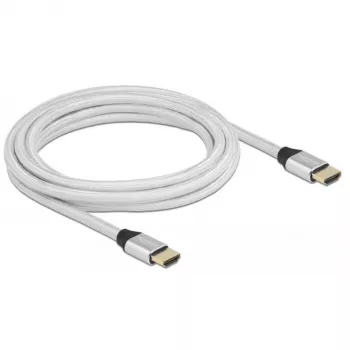 HDMI Cable DeLOCK Ultra High Speed 48 Gbps 8K 60 Hz Silver 3m