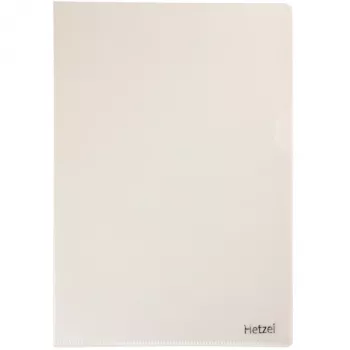 Hetzel Standard Sheet Protector, A5, PP, Grained, 0.11 mm, Open Top and Side (21575090)