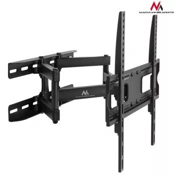 TV wall mount MACLEAN MC-760 for 32–55 inch TVs, steel, VESA up to 400x400, 30 kg, black, 9.6–44.8 cm