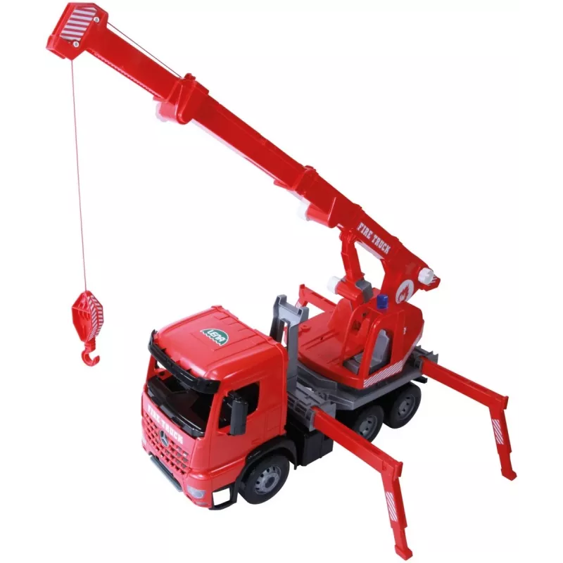 Mechanical toy crane truck Lena 02175EC, 70 cm, single brown cart