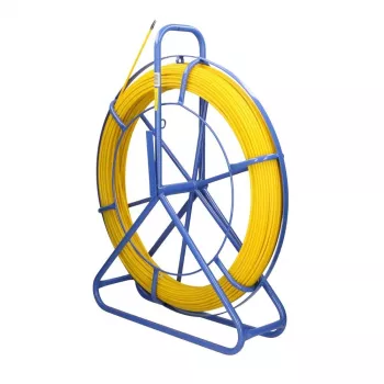 Extralink Rodder 3.8mm 75m | Cable Pulling Rod | Fiberglass FRP, Dia. 3.8mm, Length 75m, Yellow