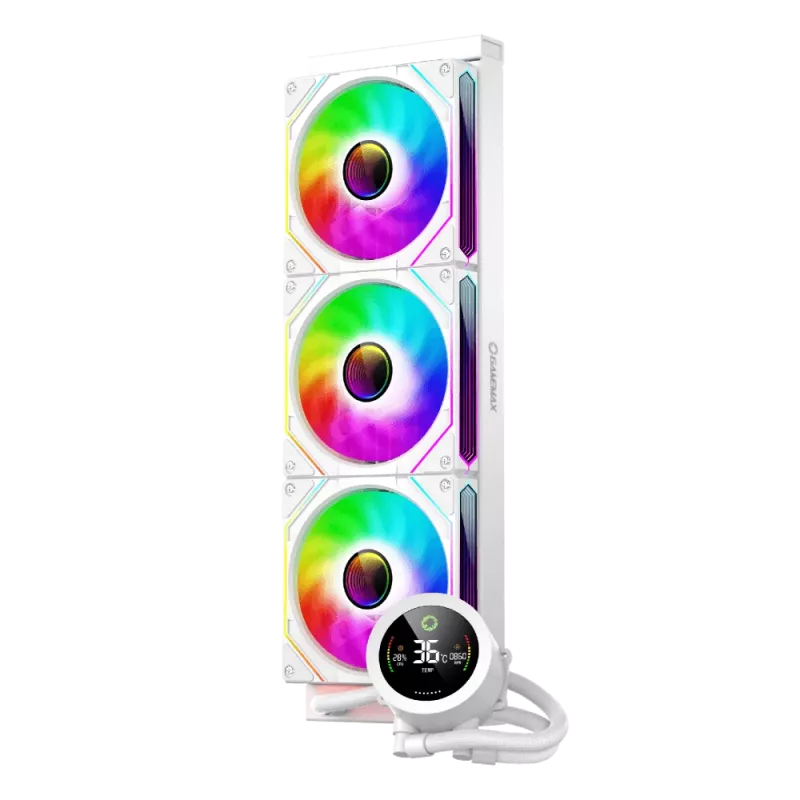 Gamemax | CPU Liquid cooler | ICEBURG 360 DIGITAL | White