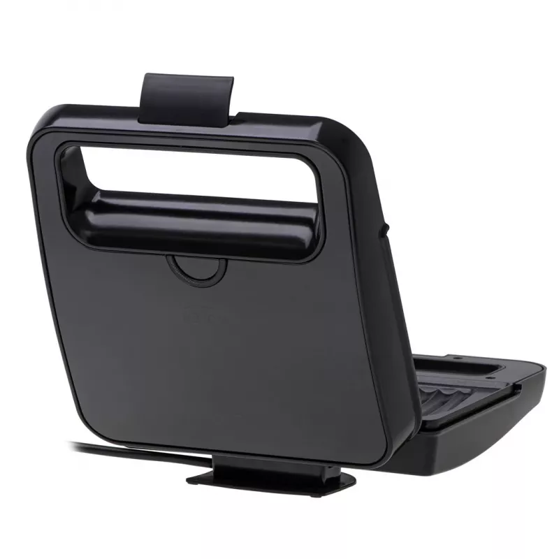Toaster Adler AD 3079 — single non-stick plate, 750 W, black, vertical storage