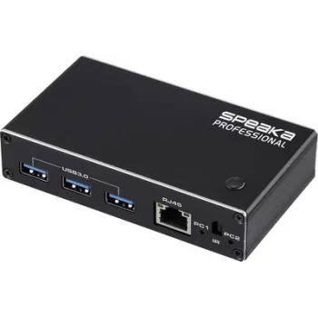SpeaKa Professional HDMI 2.1 Slim KVM 2X1 USB3.0+IR, Black HDMI-Switch HDMI 3840 x 2160 Pixel (SP-13724440)