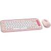 Logitech POP Icon Combo - Keyboard-and-Mouse-Set - Wireless - Bluetooth LE - QWERTY - US International - rosé, Off-White (920-013142)
