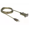 Serial Cable DeLOCK 64073 USB Type-A DB-9 Transparent 2m
