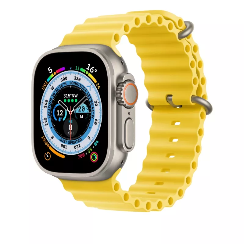 Band Apple MQED3ZM/A Smart Wearable Accessories Yellow Fluoroelastomer