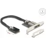 Network adapter DELOCK Mini PCIe I/O 95281 with 2× SFP Gigabit LAN