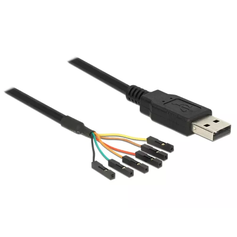 USB Cable DeLOCK 1.8m USB2.0-A/TTL 6-p Black